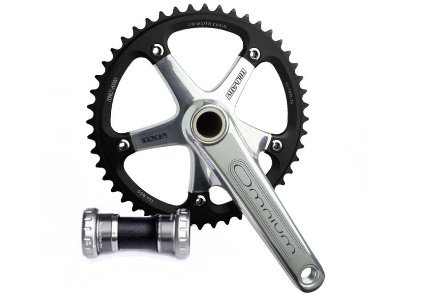 Sram Omnium Crankset 48T 165mm - Silver