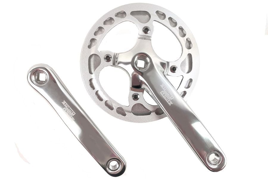 Sturmey Archer 44t Crankset with Chain Guard Silver