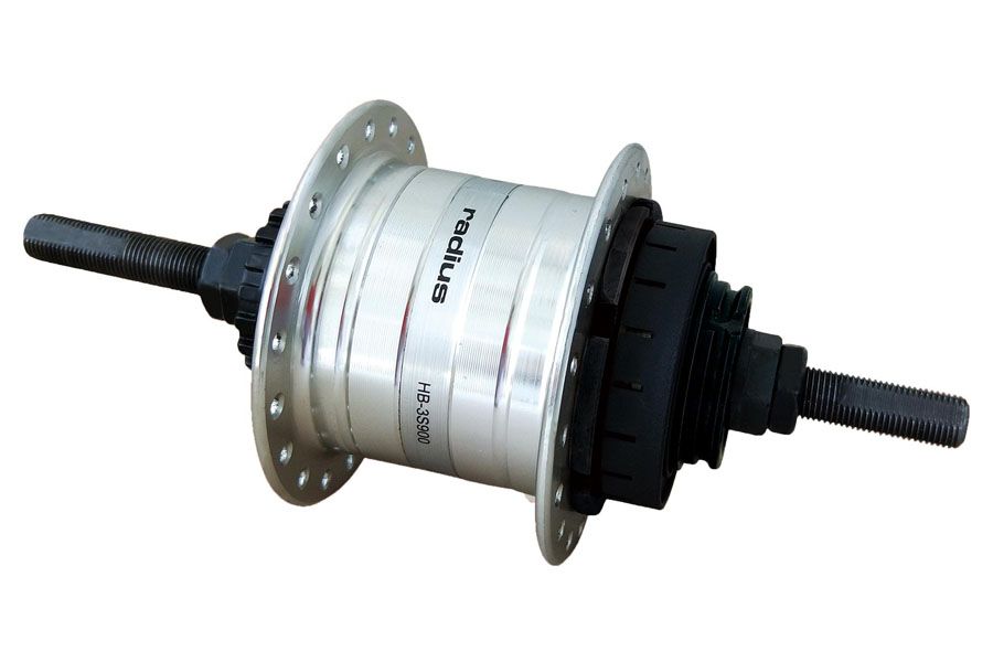 Buje Radius S900 36 velocidades internas Plata para bici