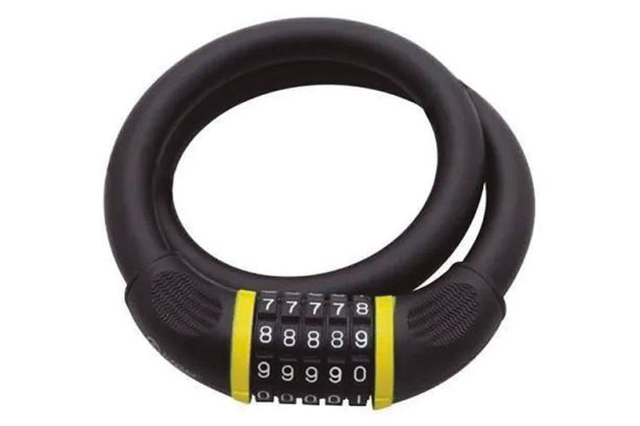 Lucchetto A Combinazione Per Bicicletta - Cavo Da 150 Cm, Codice 4 Cifre | Per Caschi, Passeggini E Scooter - Foto 8