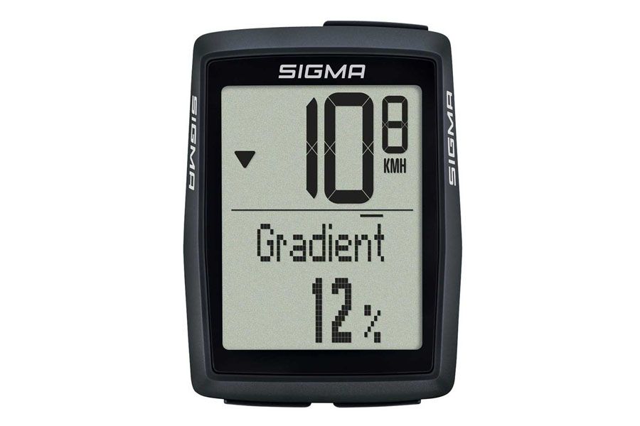 Compteur Sigma sans fil Pure 1 ATS blanc sur cintre vélo