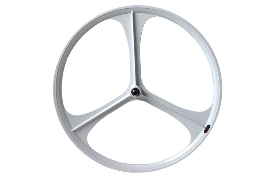 Tri spoke front wheel top