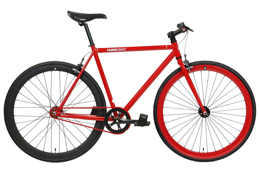 Buy the FabricBike Red Matte Black 2.0 Single Speed Bicycle. Fabric Bike Europe
