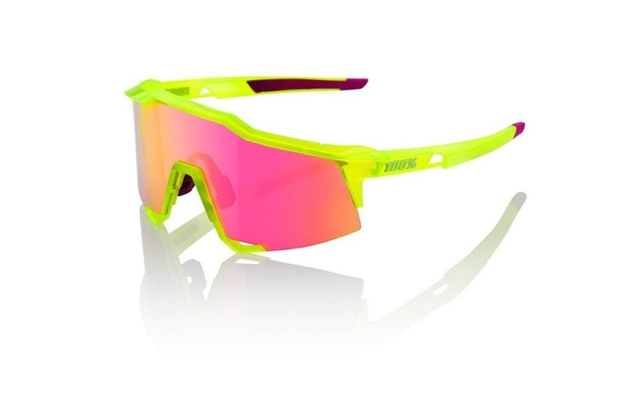 100% サングラス speedcraft タティス pink yellow 100% SPEEDCRAFT Fernando Tatis JR LE Pink/Yellow HiPER Red