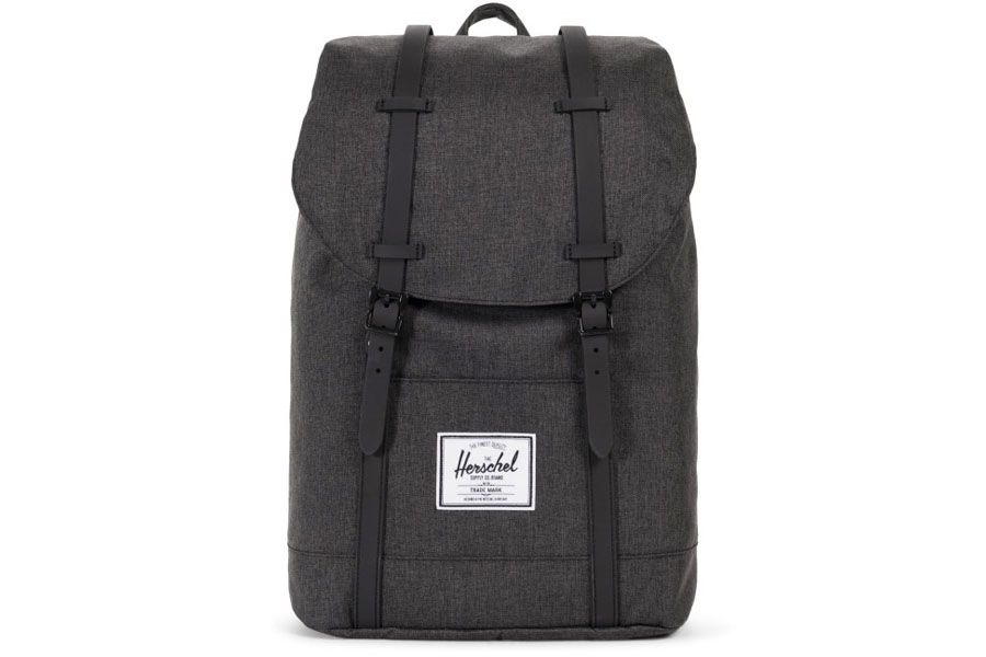 veiling vasteland garage Herschel Retreat Black Crosshatch Backpack