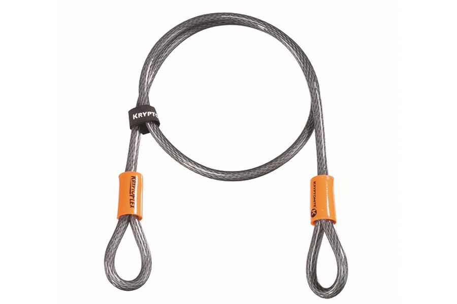 Câble de sécurité en acier double boucles - Abus 