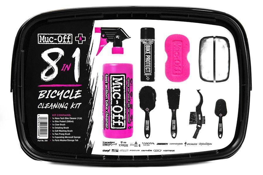 Kit limpieza para bici Muc-off essentials bicycle 8 en 1 - La Grupetta