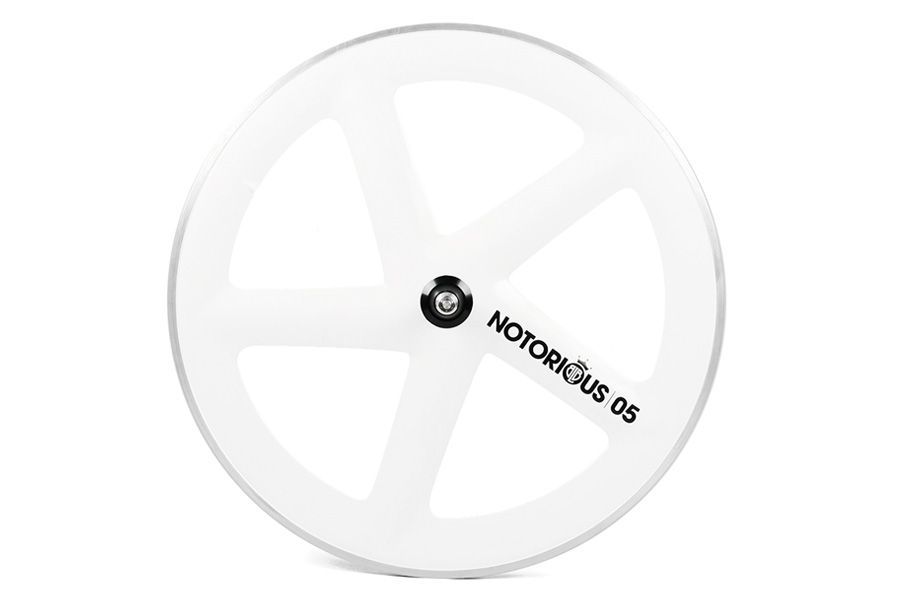 BLB Notorious 05 Five-Spoke Front Track Wheel – White