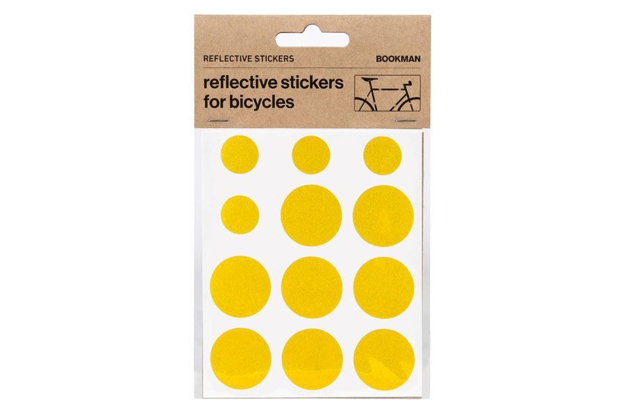 Bookman Reflective Leopard Print Stickers - Yellow