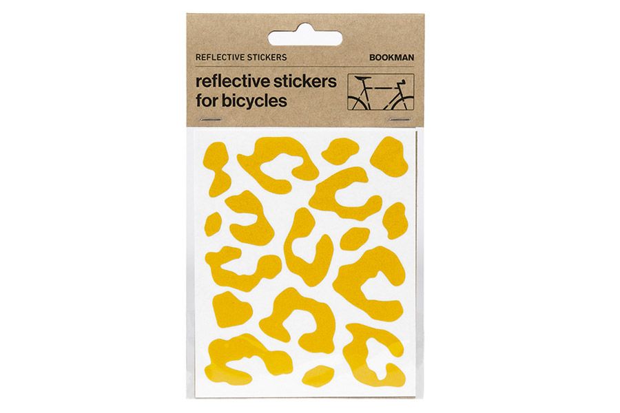 Set de pegatinas reflectantes Smily naranja, 1 x Ø 5 cm, 4 x Ø 2,5