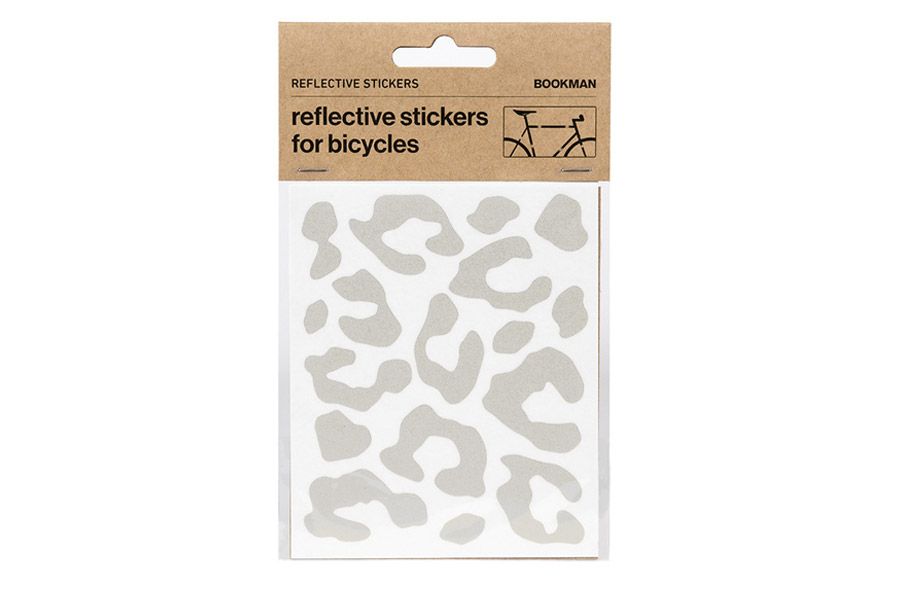 Pegatinas reflectantes Leopardo color blanco para bici