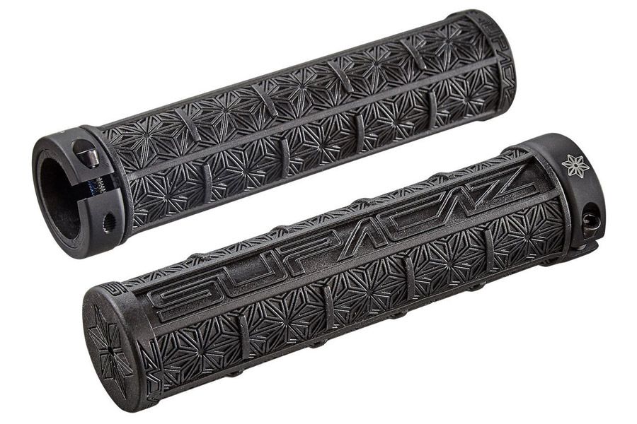 1 Paar Rutschfeste Fahrradgriffe – Ergonomisch, Gummi In Orange/Schwarz, Für 22 Mm Lenker