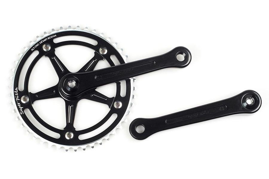 BLB Super Pista 46T Crankset Black