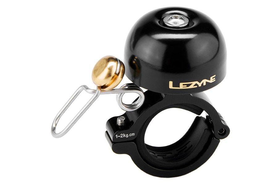 Lezyne Classic Brass Hard Mount - Timbre Bicicleta - negra de latón