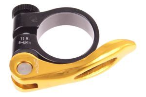 Ergotec SCQ-100 Sattelklemme 31,8 mm - Schwarz/Gold