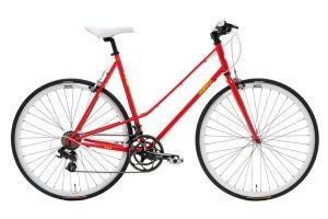 Vélo de ville Csepel Torpedo 3 1.0 Lady Rouge