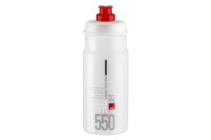 Bidón Elite Jet Clear Red Logo 550ml Transparente