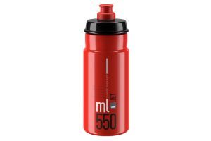 Elite Jet Grey Logo Water Bottle 550ml - Red