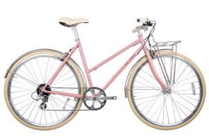 BLB Butterfly 8 Speed Town Bike - Dusty Pink