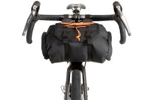 Restrap Bar Bag Handlebar Bag 14 Liters - Black/Orange