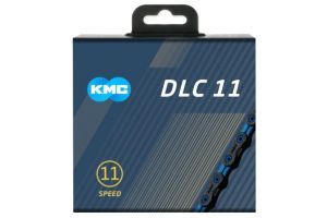 Cadena KMC DLC11 11V 118 Eslabones Azul Negro