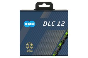 Cadena KMC DLC12 12V 126 Eslabones Verde