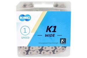 KMC K1-Wide Chain 1S 110L Silver - Black