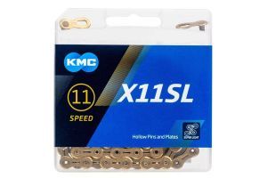 Cadena KMC X11SL 11V 118 Eslabones Oro