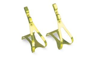 Simple Steel Toe Clips - Yellow