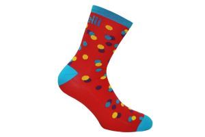 Cinelli Caleido Dots Socken Rot