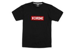 Chrome vandret logo-t-shirt rød - sort