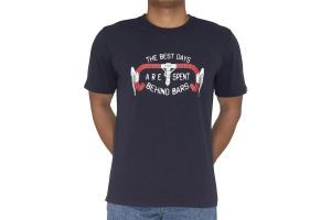 Camiseta Cycology Best Days Behind Bars Carretera Azul