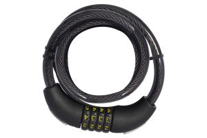 OXC Combi Coil12 Cable lock 1.5m Combination - Black