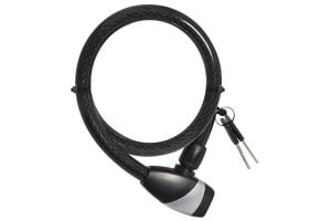 Lucchetto a cavo OXC Hoop 15 800 mm Nero