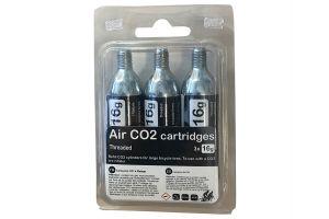Bicisupport Blister CO2 cartridge 16g 3 units - Silver