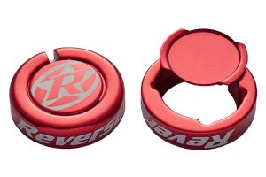 Reverse Chip Bar Ends Grip Locking Ring - Red