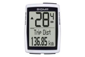 Sigma BC 12.0 WR Wired Bike Computer - White