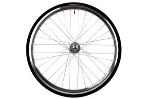 Ruota Anteriore Santafixie 30mm + Camere d'aria + Copertoncino Argento