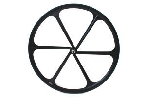 Teny Rim Six Spoke Fixie Front Wheel - Black