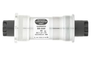 Boîtier de pédalier Shimano BB-5500 109,5 mm BSA Argent