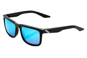 100% Blake Bril Matte Black Hiper Blue Multilayer Mirror Lens