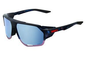 100% Norvik Sunglasses Black Holographic Hiper Blue Multilayer Mirror