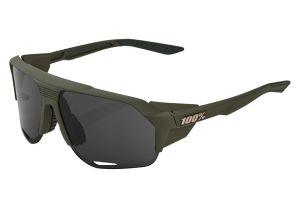 100% Norvik Sunglasses Soft Tact Army Green Smoke Lens