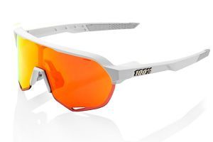 100% S2 Soft Tact Off White Brille - Rot verspiegelte Linsen