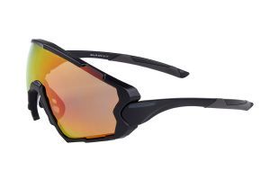 Eltin Full Oversize Sonnenbrille Schwarz/Rot