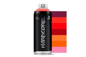 Bombe de peinture Montana MTN Hardcore Rouge/Orange