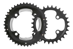 FSA E-Bike 2x Chainring set 104/64mm 38x24T - Black