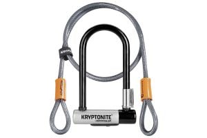 Lucchetto ad arco Kryptonite KryptoLok Mini-7 + Cavo 4' Flex