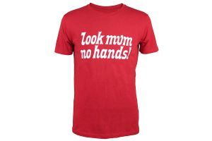 Look Mum No Hands! T-shirt Rood/Wit