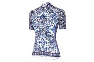 Maillot Cycology Majolica Corto Mujer Blanco